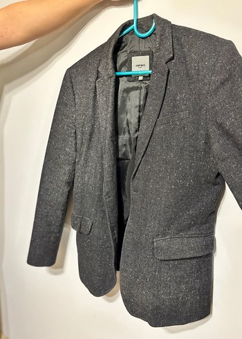 Gri Düğmeli Erkek Ceket - Görsel 2