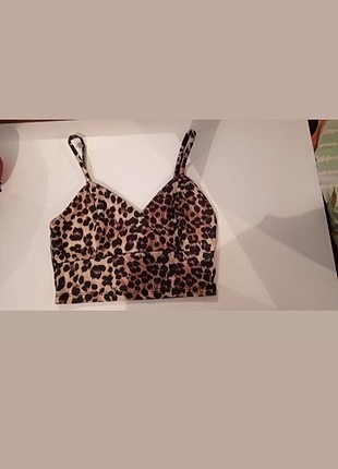 Leopar desenli büstiyer