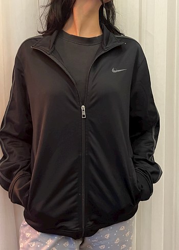 Nike Siyah Fermuarlı Spor Ceket - Görsel 2