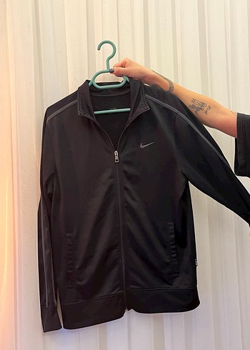Nike Siyah Fermuarlı Spor Ceket - Görsel 5