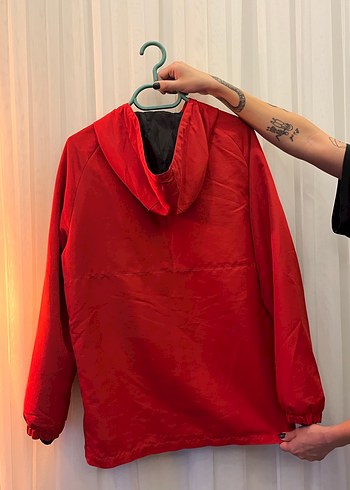 XAİRLOTİ Kırmızı Yağmurluk Ceket - Görsel 2