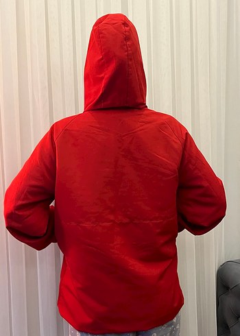 XAİRLOTİ Kırmızı Yağmurluk Ceket - Görsel 5