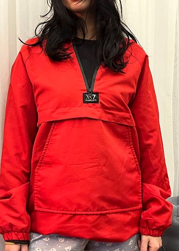 XAİRLOTİ Kırmızı Yağmurluk Ceket - Görsel 3