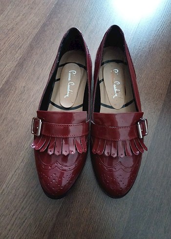 Pierre Cardin Pierre Cardin, Bordo Deri Tokalı Klasik Kadın Ayakkabısı