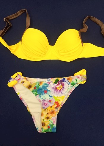 Renkli Desenli Mini Bikini Takımı