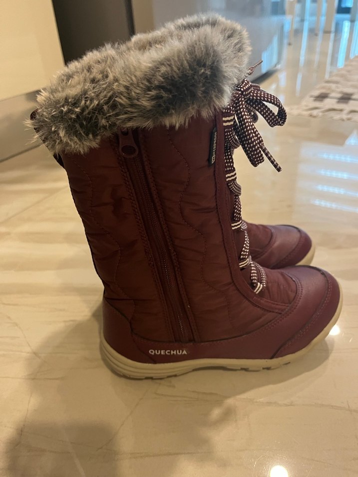 Kürklü Kız Çocuk Kar Botu - Görsel 5