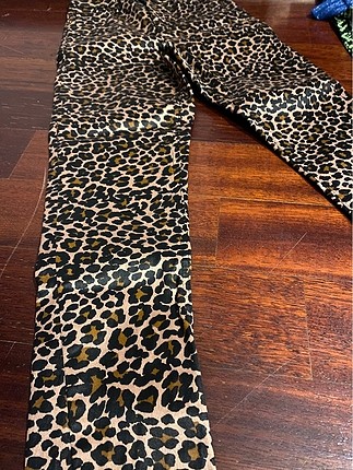 27 Beden kahverengi Renk Topshop leopar desenli mumlu jean