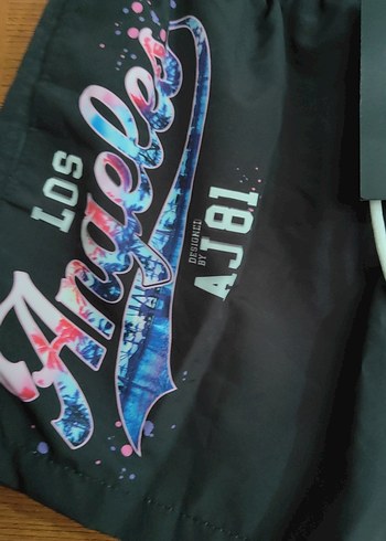 S beden deniz şortu Los Angeles baskılı - Görsel 5