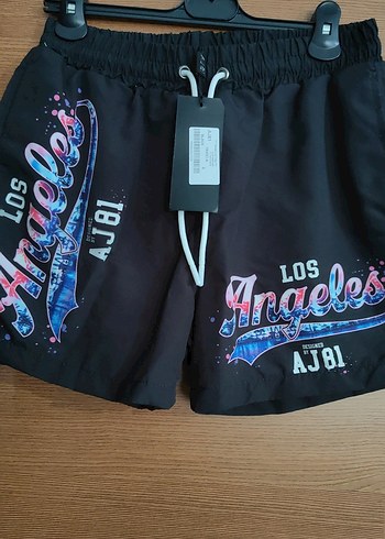 S beden deniz şortu Los Angeles baskılı - Görsel 2