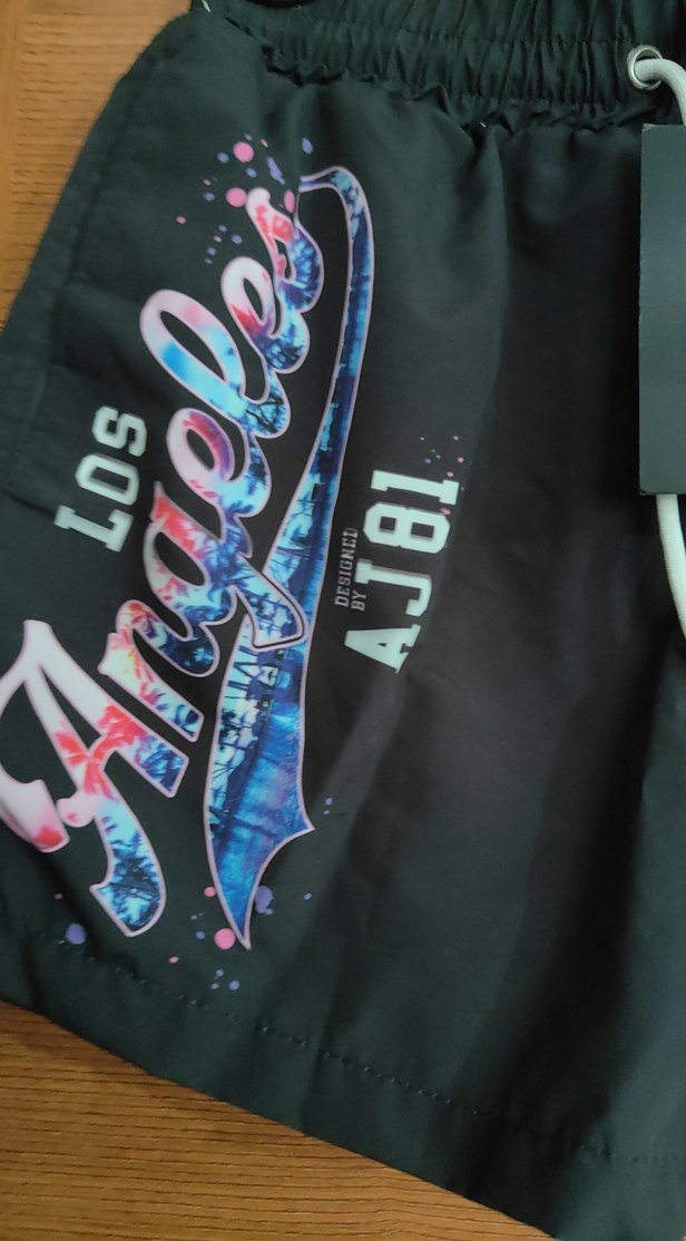 S beden deniz şortu Los Angeles baskılı - Görsel 5