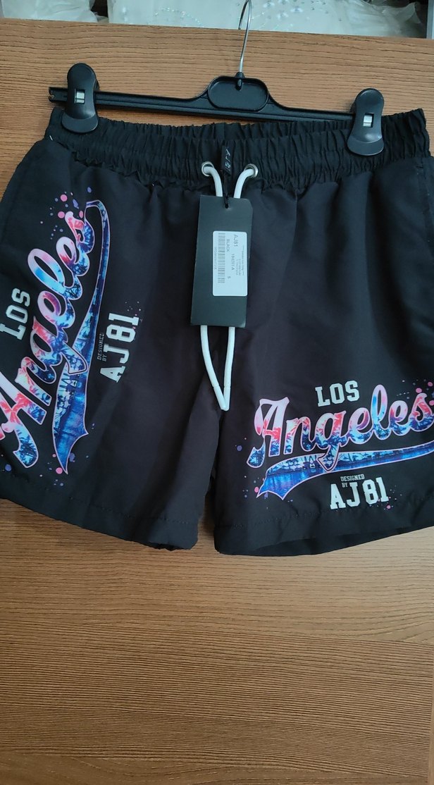 S beden deniz şortu Los Angeles baskılı - Görsel 2