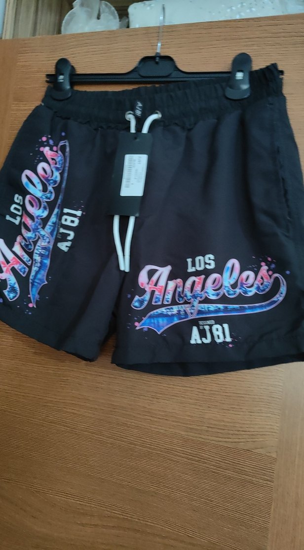 S beden deniz şortu Los Angeles baskılı - Görsel 3