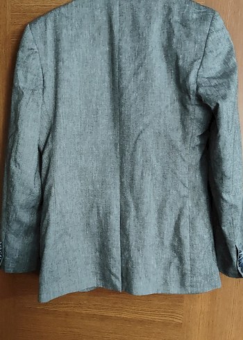 Keten 46 beden gri ceket 11-12 yaş uyumlu - Görsel 7