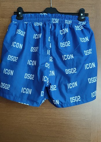 Erkek Mavi Renkli Mini Bağcıklı Deniz Şortu S beden - Görsel 6