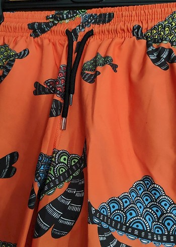 Renkli Bohem Erkek Mini Yüzme Şortu S beden - Görsel 5