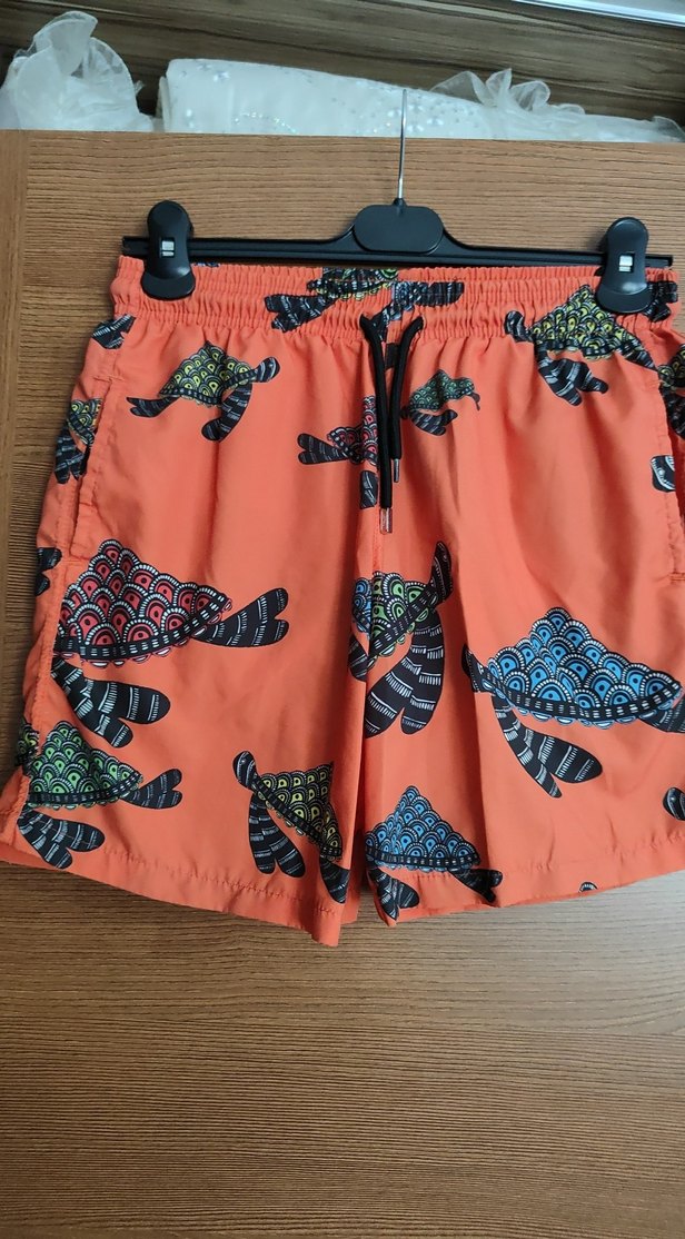 Renkli Bohem Erkek Mini Yüzme Şortu S beden - Görsel 2