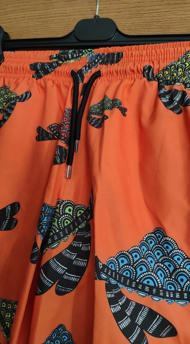 Renkli Bohem Erkek Mini Yüzme Şortu S beden - Görsel 5