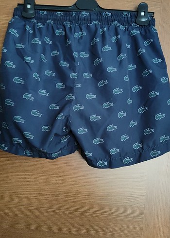 Lacoste Erkek Mavi Baskılı Mini Şort S beden - Görsel 5