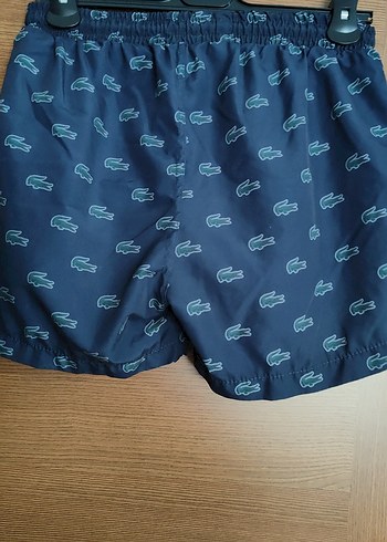 Lacoste Erkek Mavi Baskılı Mini Şort S beden - Görsel 6