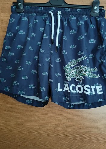 Lacoste Erkek Mavi Baskılı Mini Şort S beden - Görsel 2