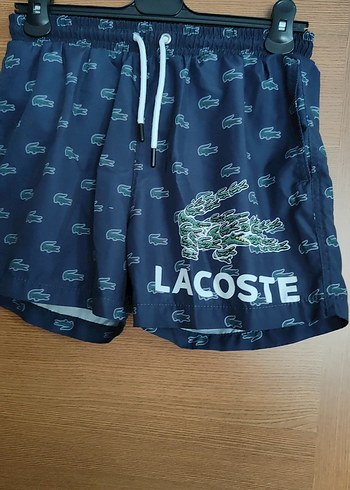 Lacoste Erkek Mavi Baskılı Mini Şort S beden - Görsel 3