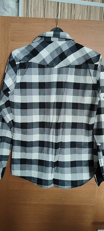 Tudors S beden ekoseli  erkek gömlek kalın kumaş - Görsel 7
