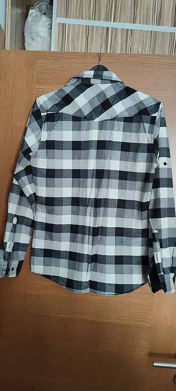 Tudors S beden ekoseli  erkek gömlek kalın kumaş - Görsel 10