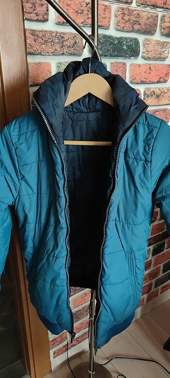 10-11 yaş çocuk montu çift taraflı - Görsel 6