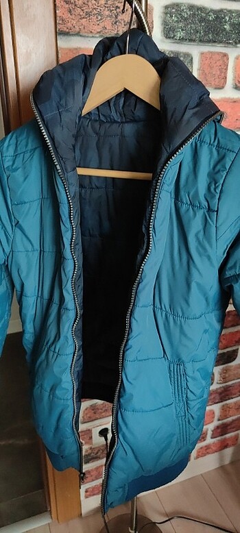 10-11 yaş çocuk montu çift taraflı - Görsel 7