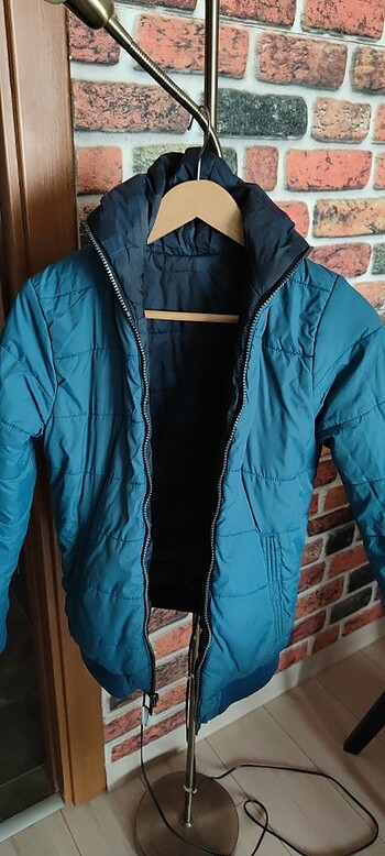 10-11 yaş çocuk montu çift taraflı - Görsel 8