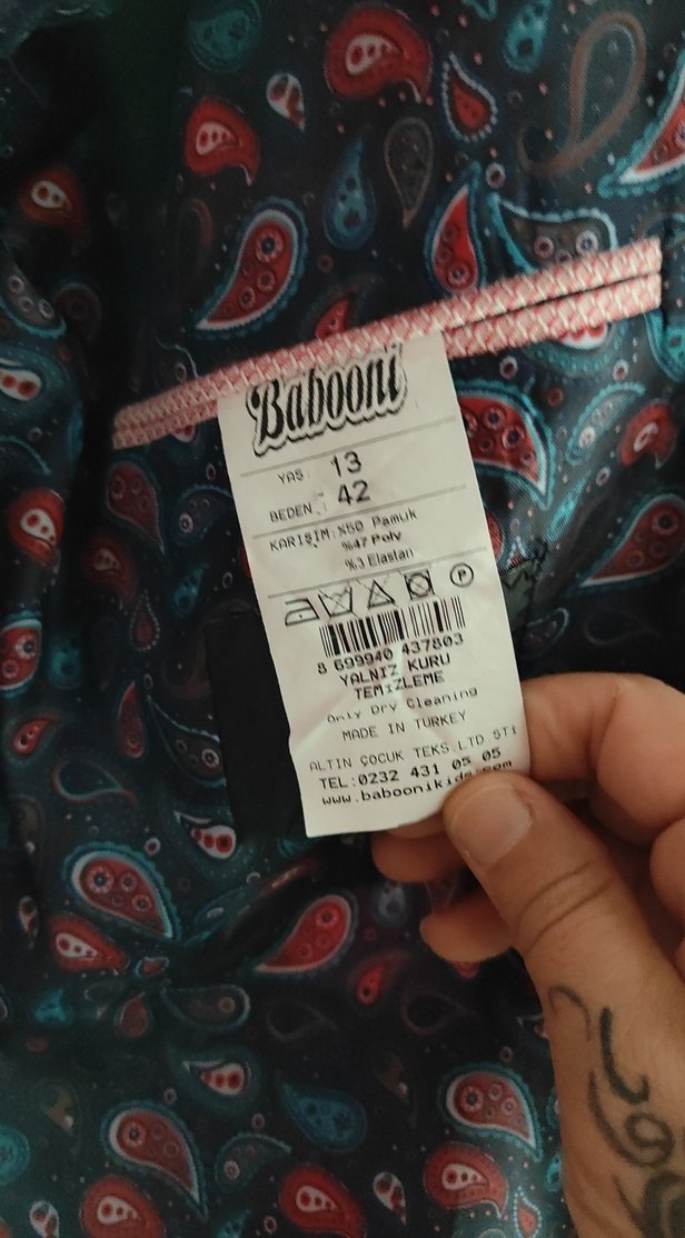 12-13 yaş Pembe Erkek Çocuk Ceket - Görsel 5