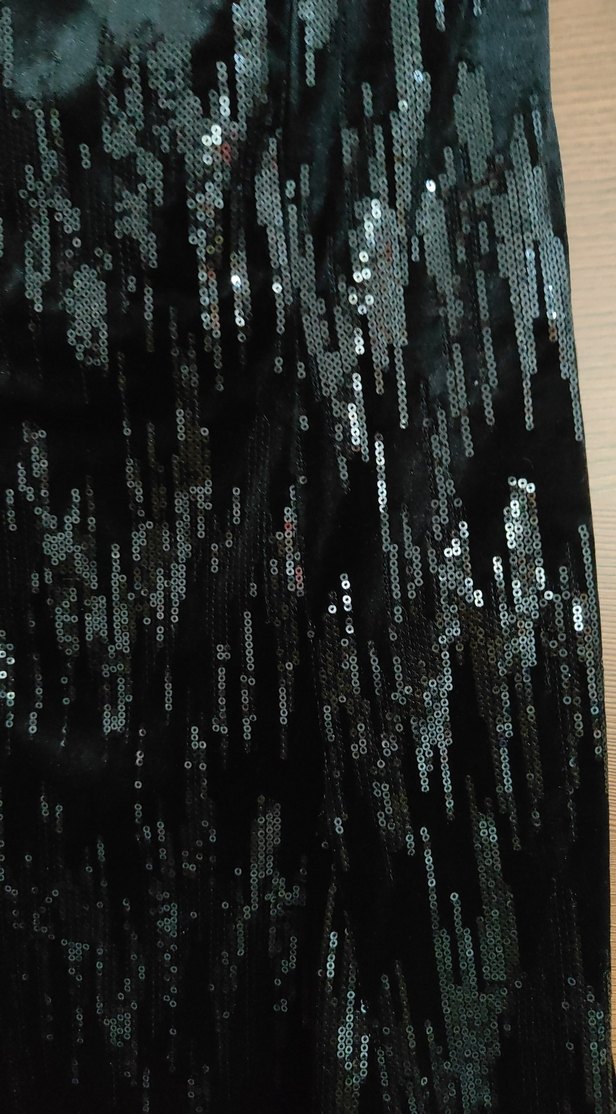 Koton M beden siyah pullu kısa abiye elbise - Görsel 3