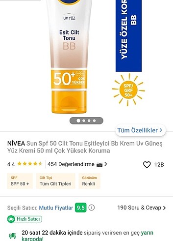 Nivea güneş kremi bb krem