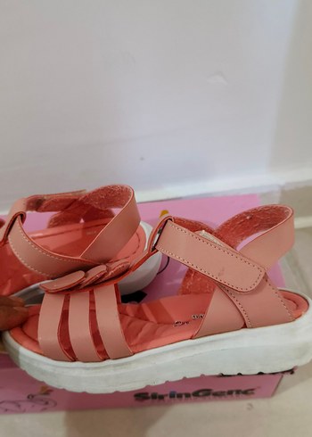 Kız Çocuk Pembe sandalet - Görsel 6