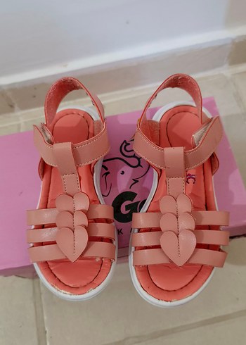 Kız Çocuk Pembe sandalet - Görsel 4