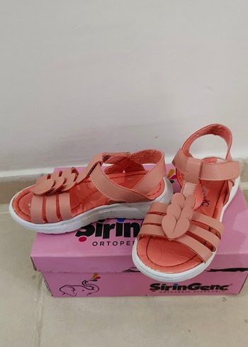 Kız Çocuk Pembe sandalet - Görsel 2