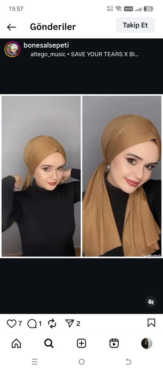 Hazır bone şal - Görsel 3