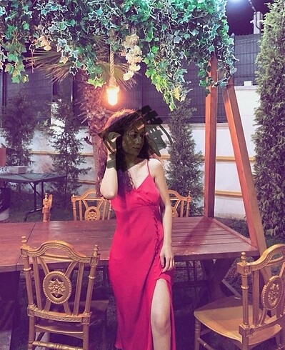 xs Beden kırmızı Renk Kırmızı elbise