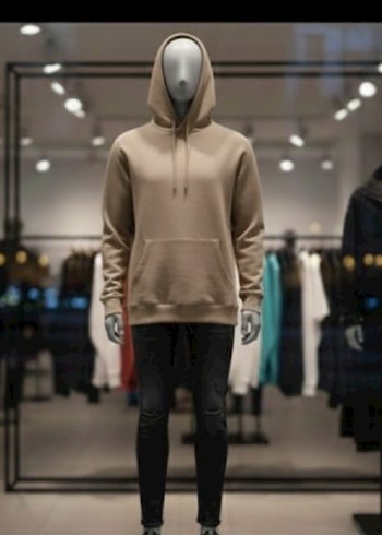44 ve 42 beden
Siyah Kapüşonlu Regular Sweatshirt - Görsel 2