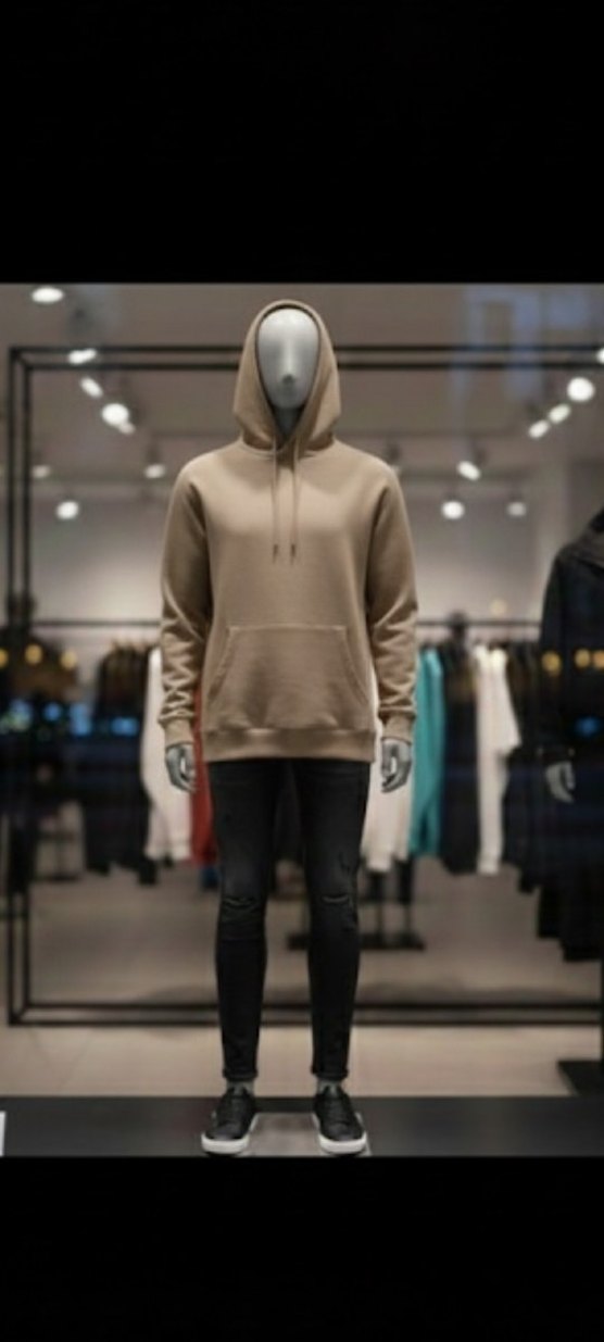 44 ve 42 beden 
Siyah Kapüşonlu Regular Sweatshirt - Görsel 2