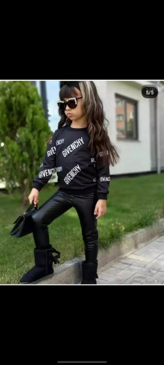 siyah Kız Çocuk  Takımı - Görsel 3