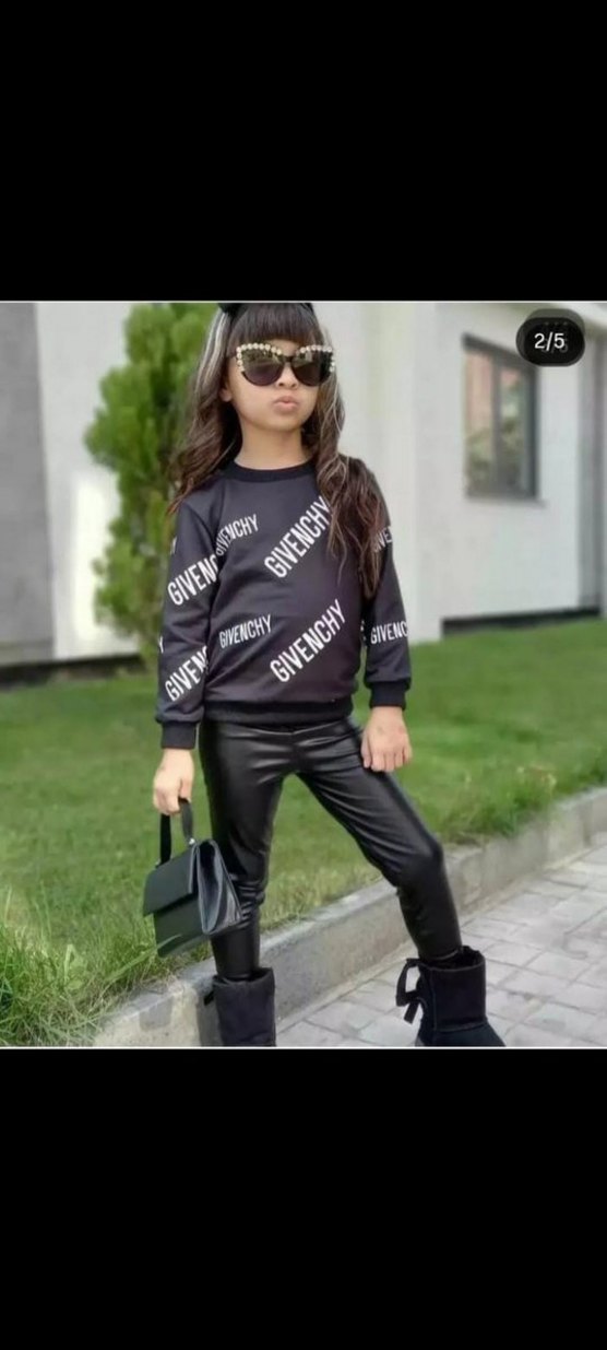 siyah Kız Çocuk  Takımı - Görsel 2