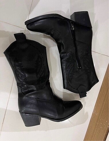36 Beden siyah Renk kovboy çizme
