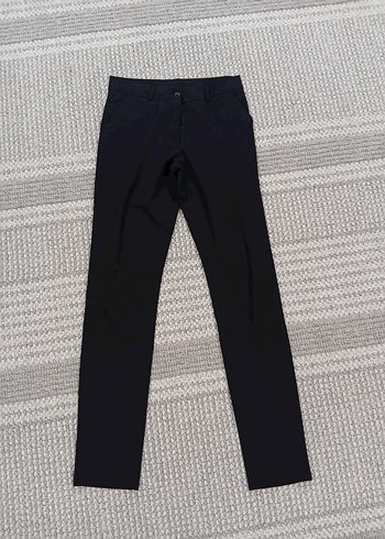 lacivert Kadın Kumaş Pantolon Regular Fit - Görsel 3