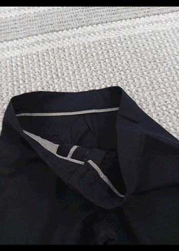 lacivert Kadın Kumaş Pantolon Regular Fit - Görsel 5