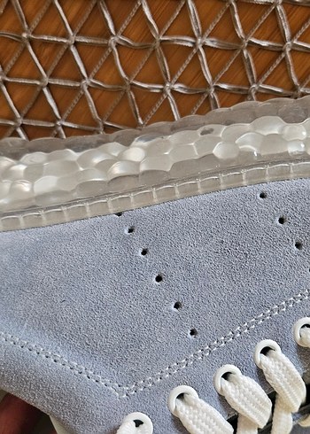 38 Beden Kadın deri nubuk Bağcıklı tergan sneaker