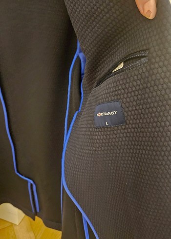 l Beden Düğmeli Lacivert Erkek Spor Ceket