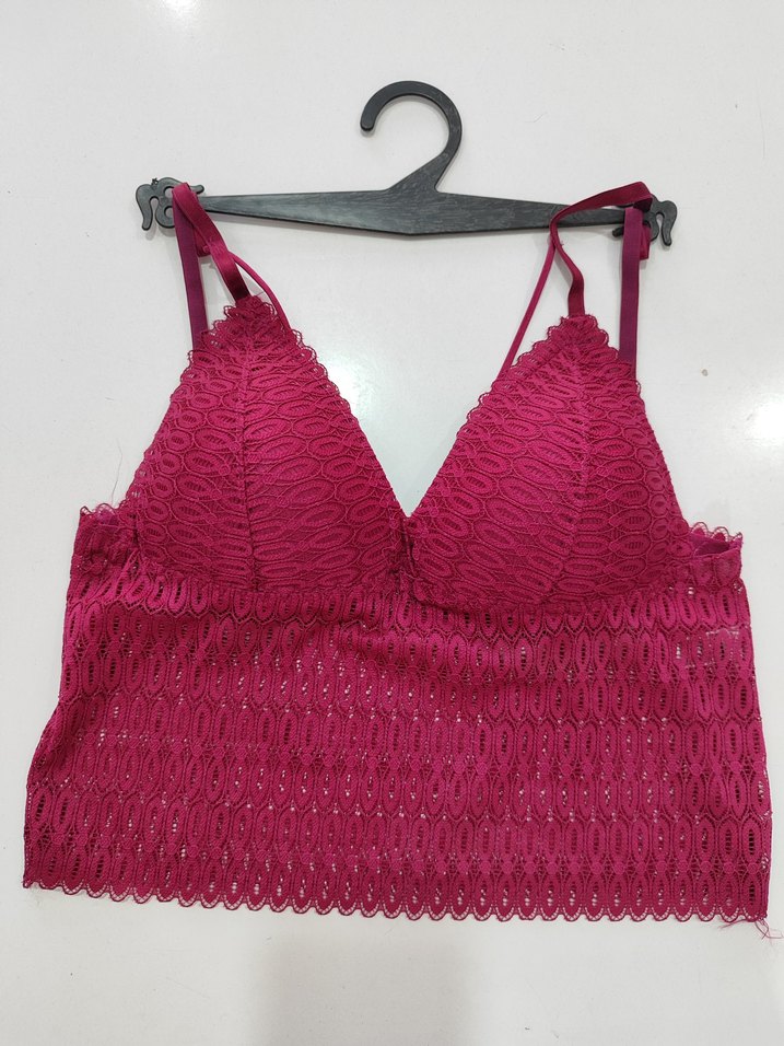 Bordo bralet Sütyen takım - Görsel 2