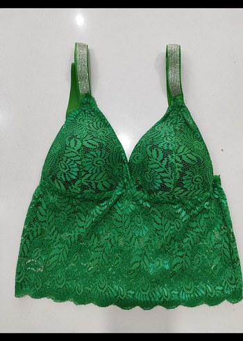 Yeşil Dantel Bralet ve Külot Takımı - Görsel 2
