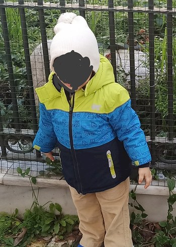 Mavi Şişme Erkek Çocuk Mont